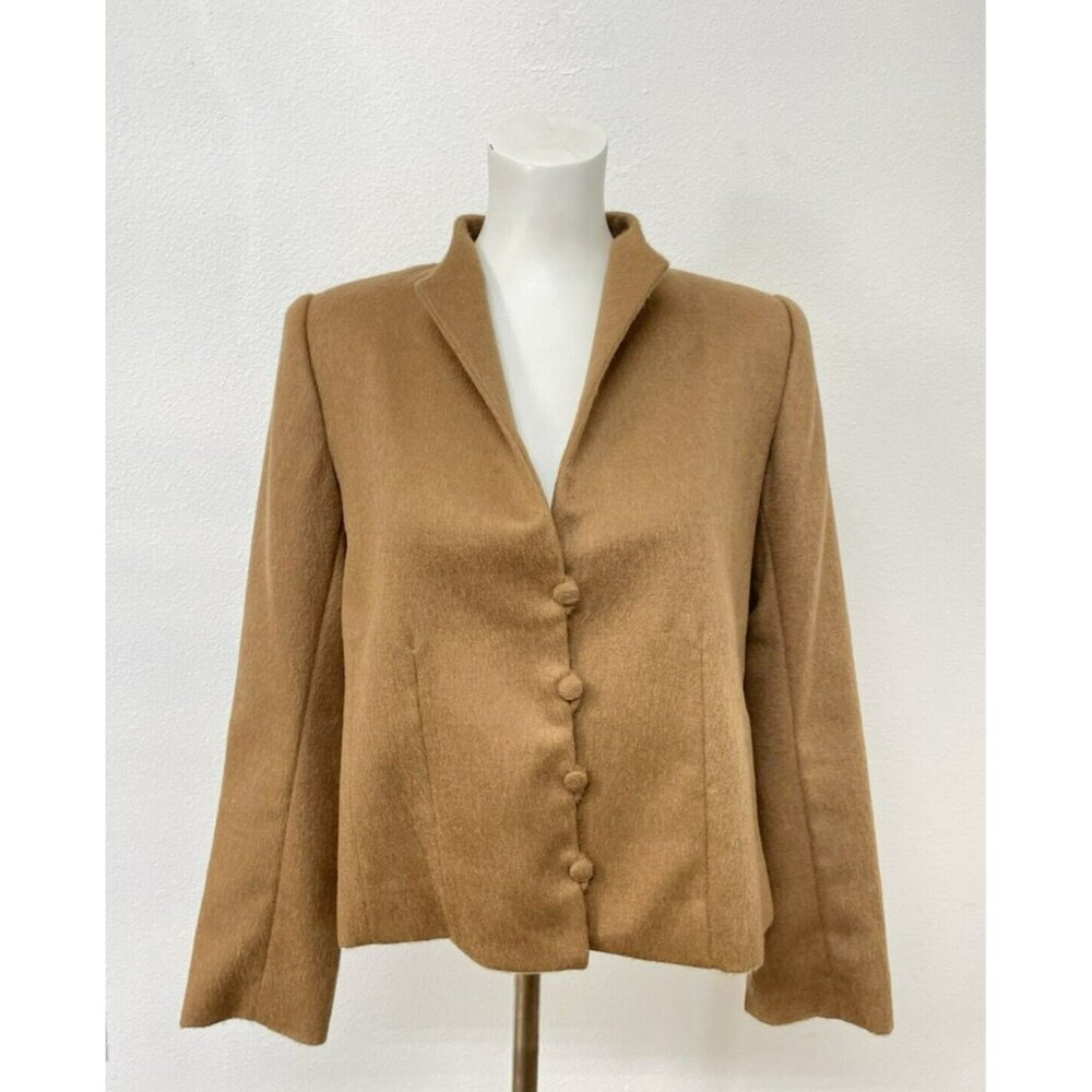 VIntage LANART Baby Alpaca Jacket Button-Up Long‎ Sleeve Lined Soft Blazer M